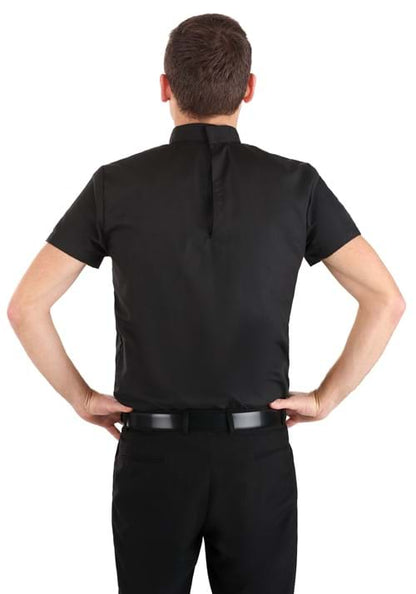 Priest Black Costume Shirt for Men - US 4837
