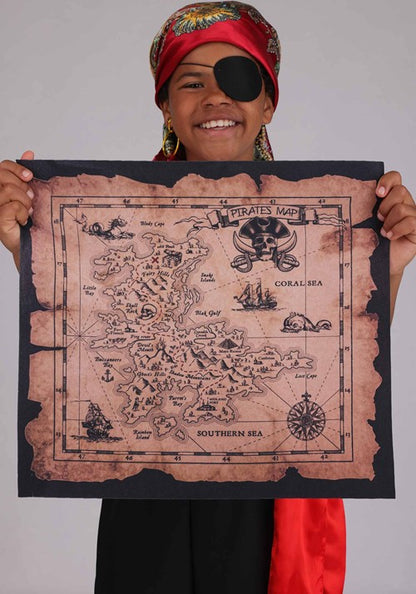 Classic Red Pirate Costume Accessory Kit - US 0186
