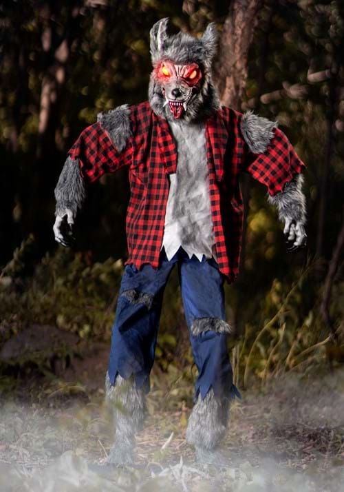6FT Animated Ferocious Werewolf Halloween Decoration - US 9931