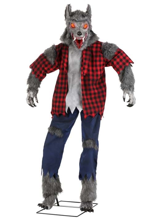 6FT Animated Ferocious Werewolf Halloween Decoration - US 9931