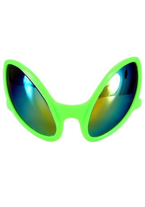 Green Close Encounter Alien Glasses - US 4369