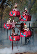 6FT Animated Evil Clown Ferris Wheel Decoration - US 6127