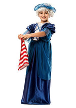 Girl's Colonial Blue Dress Costume - US 5310