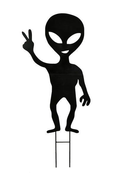 38-Inch Come in Peace Alien Lawn Decoration - US 7610