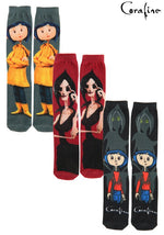 Adult Coraline Crew Socks 3-Pack - US 5735