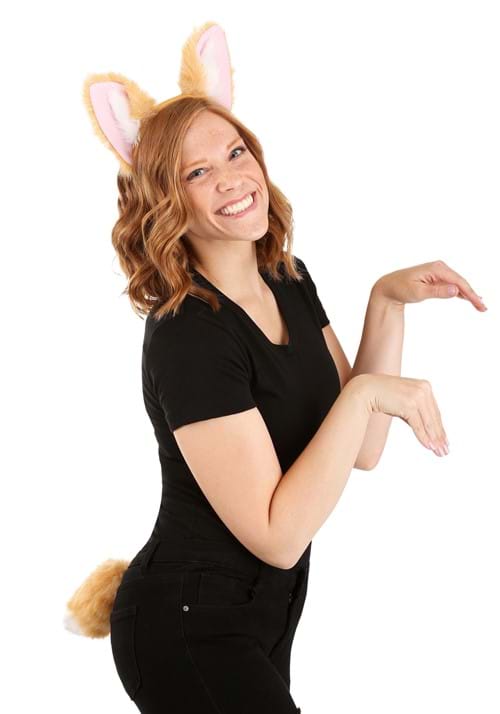 Corgi Ears Headband and Tail Accessory Costume Kit - US 1419