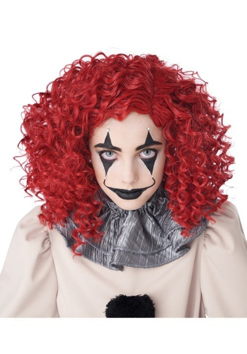 Corkscrew Red Curls Clown Wig for Adults - US 1833