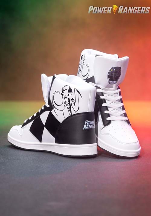 Black Power Rangers Costume Inspired Sneakers for Adults - US 5007