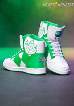 Power Rangers Costume Inspired Green Sneakers for Adults - US 5538