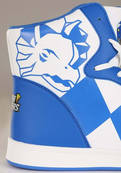 Blue Power Rangers Costume Inspired Sneakers for Adults - US 0995
