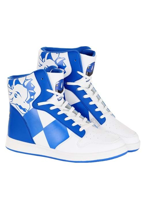 Blue Power Rangers Costume Inspired Sneakers for Adults - US 0995