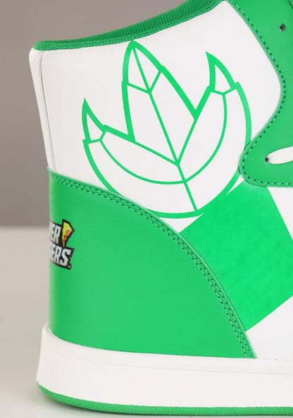 Power Rangers Costume Inspired Green Sneakers for Adults - US 5538