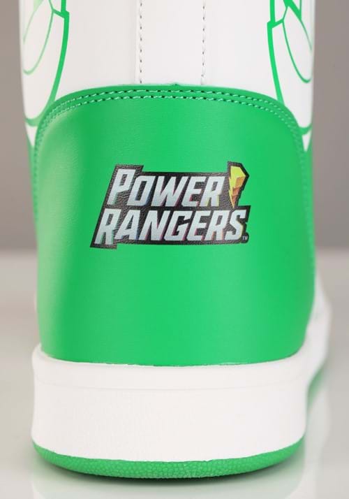 Power Rangers Costume Inspired Green Sneakers for Adults - US 5538
