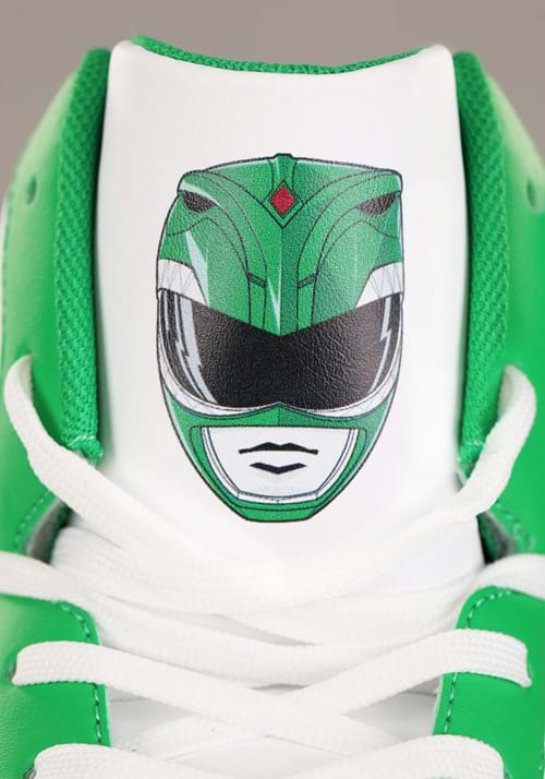 Power Rangers Costume Inspired Green Sneakers for Adults - US 5538
