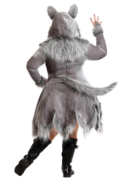 Women's Plus Size Grey Wolf Costume - US 1500