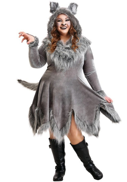 Women's Plus Size Grey Wolf Costume - US 1500
