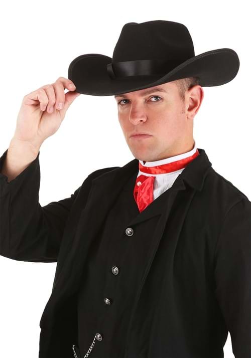 Black Western Cowboy Costume Hat Accessory - US 0513