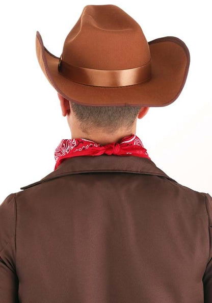 Adult Brown Western Outlaw Vigilante Cowboy Costume Hat - US 2522