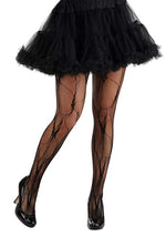 Black Vein Fishnet Tights for Women - US 4389