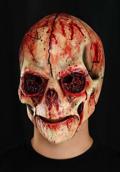 Cracked Skull Latex Mask for Adults - US 2740