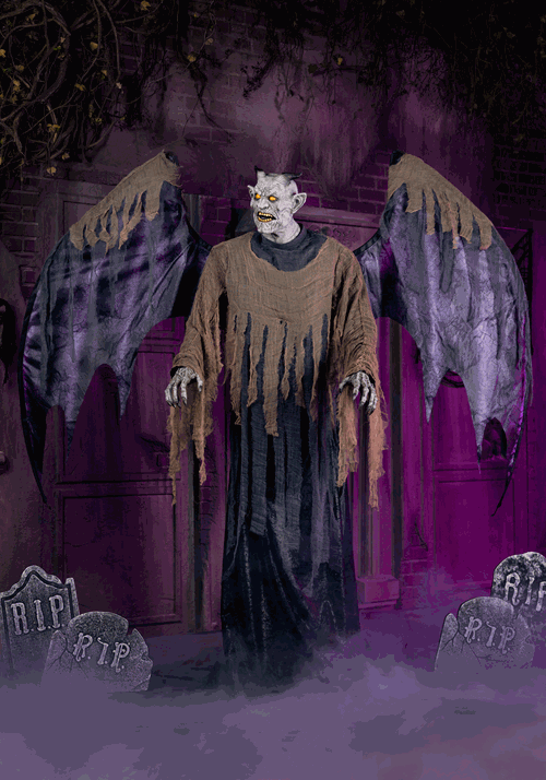 7FT Craggoth the Demon Gargoyle Animatronic Decoration - US 5522