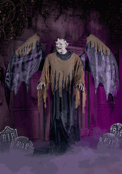 7FT Craggoth the Demon Gargoyle Animatronic Decoration - US 5522