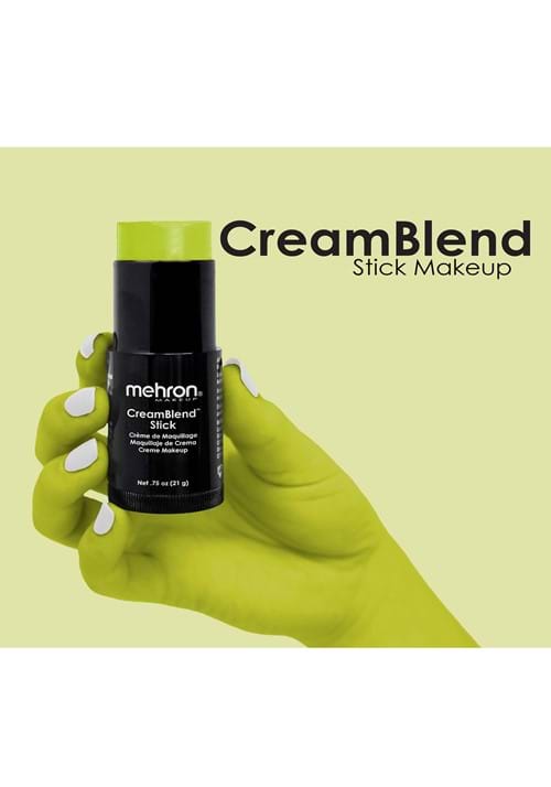 Mehron CreamBlend Ogre Green Makeup Stick - US 8978