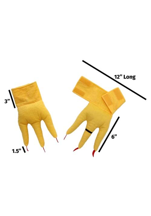 CreatureCuffs Chicken Costume Feet for Adults - US 8484