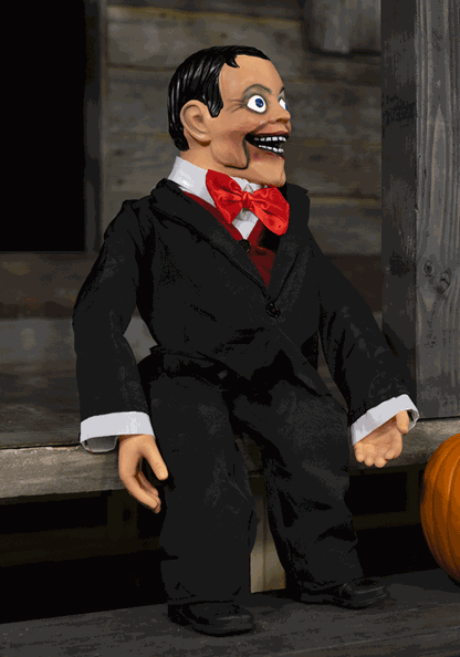 2.8FT Animated Creepy Ventriloquist Dummy Doll Halloween Prop - US 5116