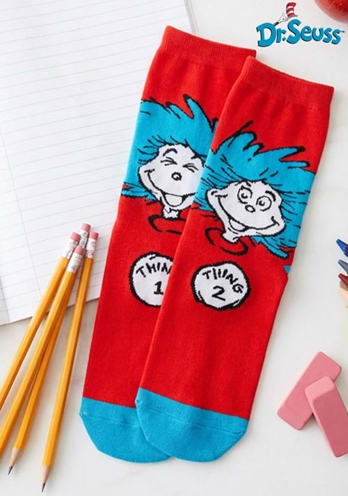 Thing 1 & Thing 2 Crew Socks - US 4042