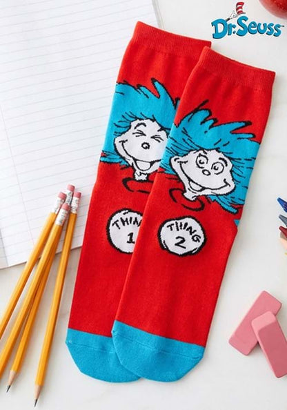 Thing 1 & Thing 2 Crew Socks - US 4042
