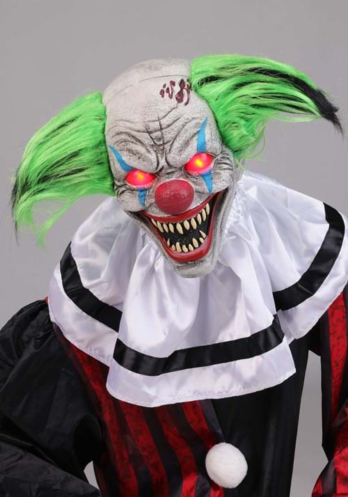 2.9FT Crouching Clown Red Animatronic Decoration - US 7985