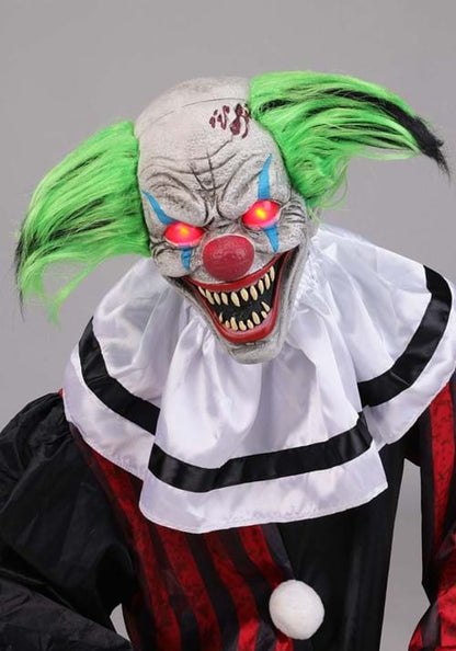 2.9FT Crouching Clown Red Animatronic Decoration - US 7985