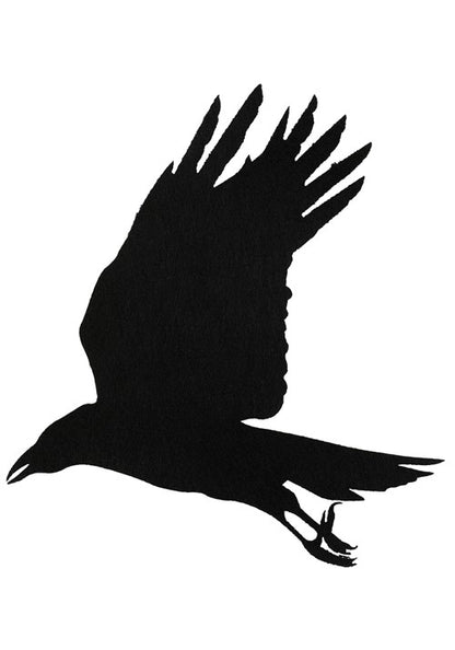 12 Piece Black Crow Stickers Halloween Decoration - US 9202