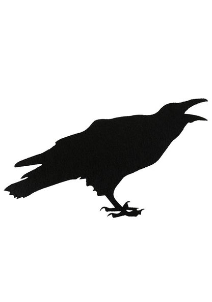12 Piece Black Crow Stickers Halloween Decoration - US 9202