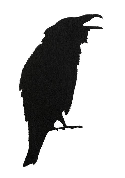 12 Piece Black Crow Stickers Halloween Decoration - US 9202
