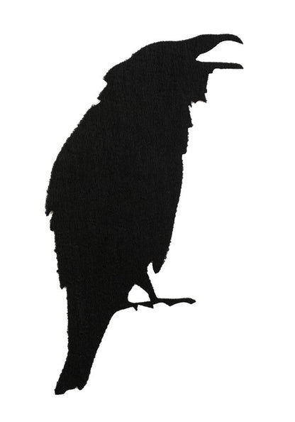 12 Piece Black Crow Stickers Halloween Decoration - US 9202