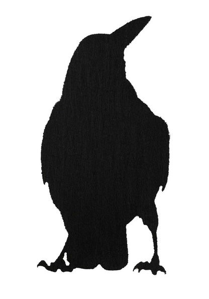 12 Piece Black Crow Stickers Halloween Decoration - US 9202