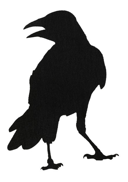 12 Piece Black Crow Stickers Halloween Decoration - US 9202