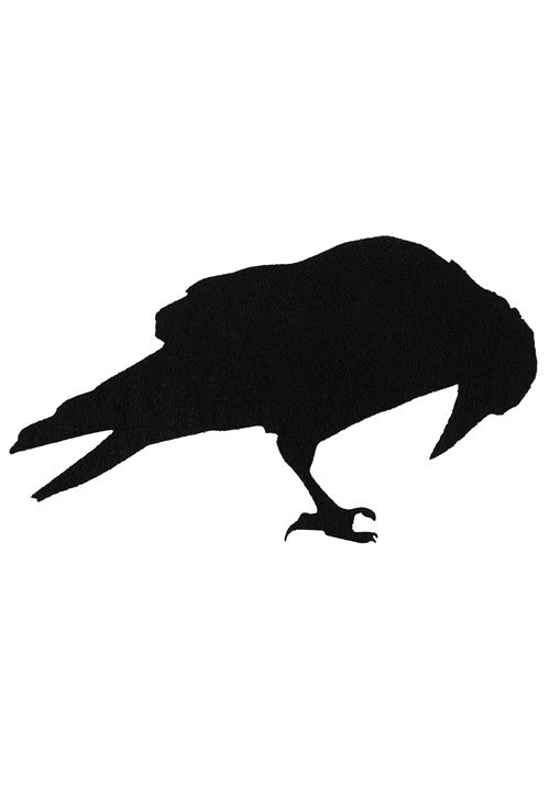 12 Piece Black Crow Stickers Halloween Decoration - US 9202
