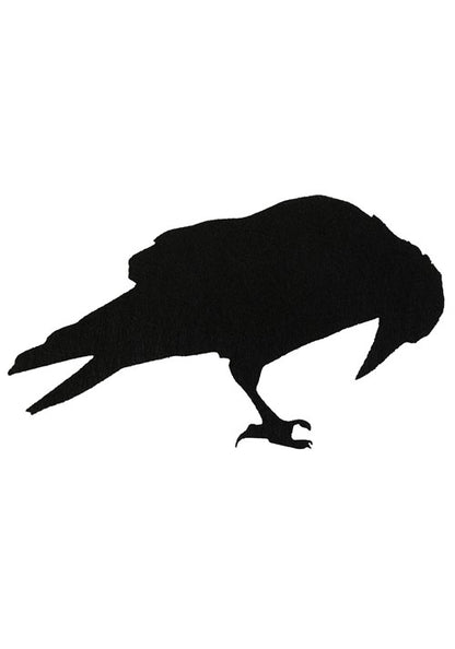 12 Piece Black Crow Stickers Halloween Decoration - US 9202
