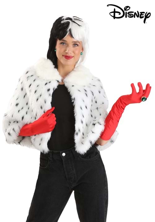 Disney 101 Dalmatians Cruella Capelet & Gloves Costume Kit - US 7348