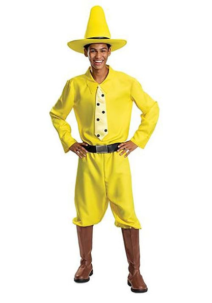 Adult Curious George Person in the Yellow Hat Costume - US 2279