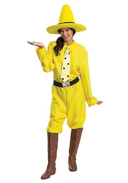 Adult Curious George Person in the Yellow Hat Costume - US 2279