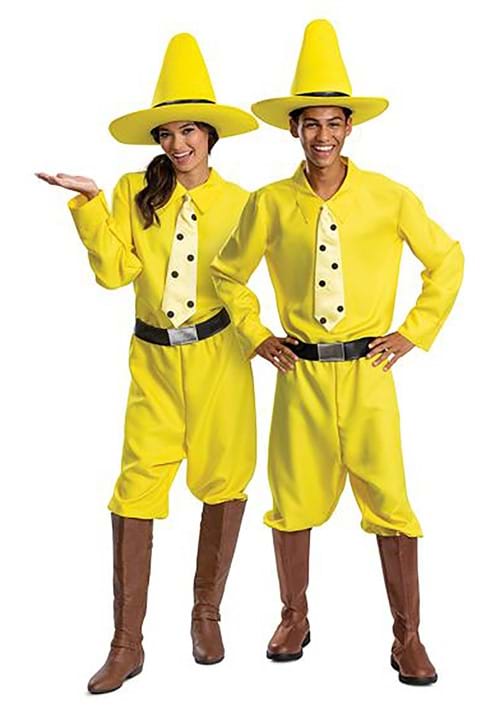 Adult Curious George Person in the Yellow Hat Costume - US 2279