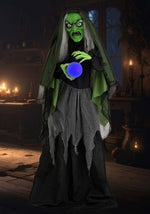 5FT Curse-Casting Witch Animatronic Decoration - Scream Saver - US 2492