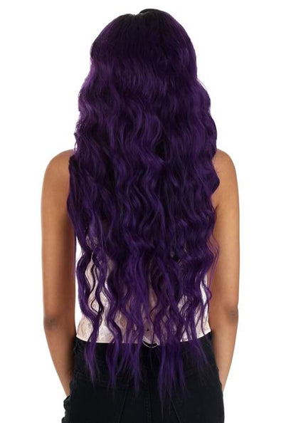 Dark Purple Long Wavy Wig Accessory - US 1881