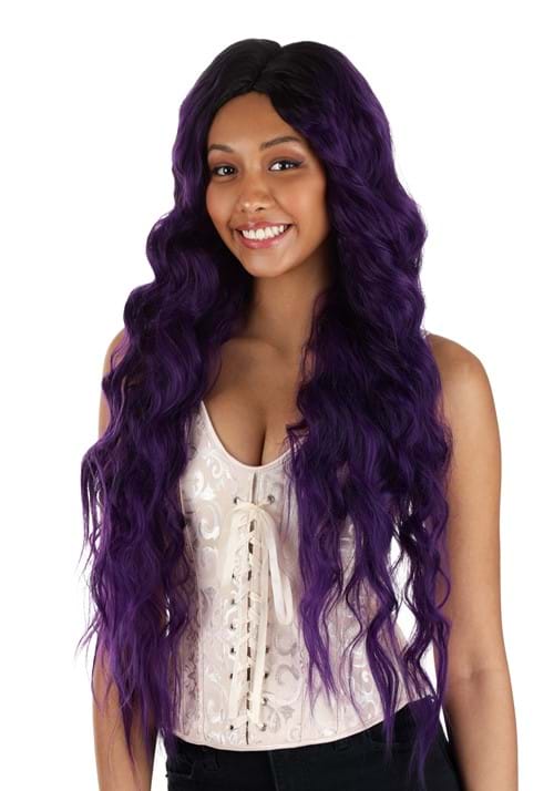 Dark Purple Long Wavy Wig Accessory - US 1881