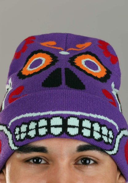 Day of the Dead Knit Beanie - US 0091