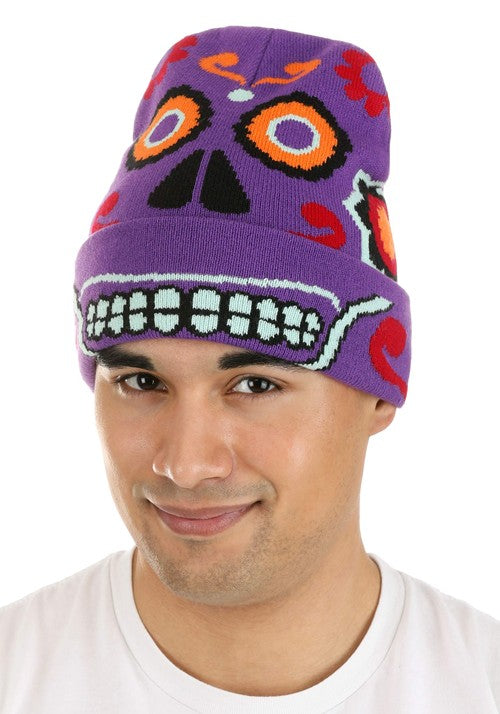 Day of the Dead Knit Beanie - US 0091